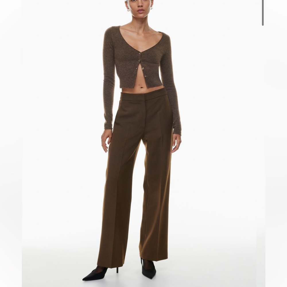 Wilfred Brown Wide-Leg Pants